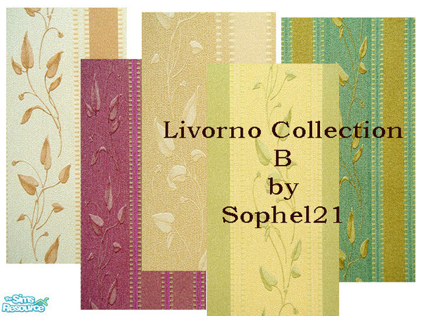 Sims 2 — Livorno Wall Collection B by Sophel21 — Livorno Wall Collection B