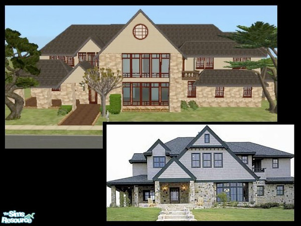 Sims 2 — Nanoc Architects - Plan L (4 beds, 5 baths) by m.jacquart — By request, this large Texas style home is perfect