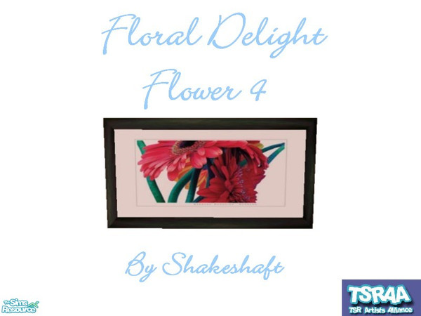 Sims 2 — Floral Delight Flower 4 by TSR Archive — Part of a set of 4 delightful floral prints. ** TSRAA Member **