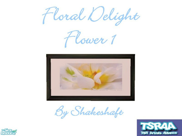 Sims 2 — Floral Delight Flower 1 by TSR Archive — Part of a set of 4 delightful floral prints. ** TSRAA Member **