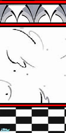 Sims 2 — WhiteRose_44 by white_rose — Basic red white and black