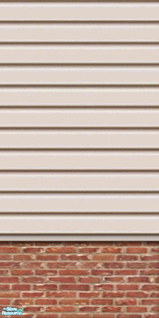 Sims 2 — am_widesidingwithbrick01 by Cruella — Wide siding in Hazelnut, plain, or with, brick, stone or wood. 