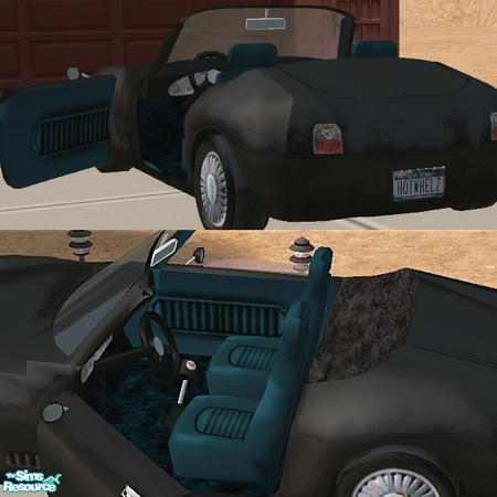 Sims 2 — Sportscar Blue Interior Color by Dr Pixel — Blue interior color option for the Classic Sportscar. Requires