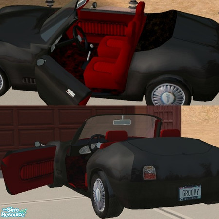 Sims 2 — Sportscar Red Interior Color by Dr Pixel — Red interior color option for the Classic Sportscar. Requires