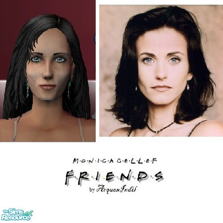 Sims 2 — Friends' Series - Monica Geller by ArquenIndil — Courtney Cox-Arquette as Monica Geller. My second upload from