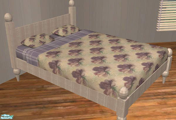Sims 2 — TC 38 Mulberry Bedroom -  Bed by H3wwy — Soft lilac bedroom to soothe your Sims to sleep.