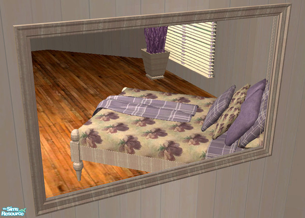 Sims 2 — TC 38 Mulberry Bedroom - Mirror by H3wwy — Soft lilac bedroom to soothe your Sims to sleep.