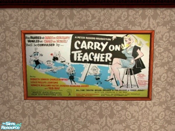 Sims 2 — Carry On Teacher by Floog — Here is a maxis suspense picture with a picture of the film Carry On Teacher.