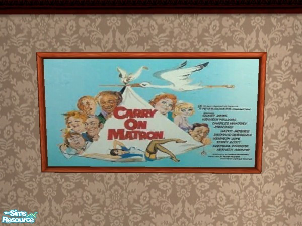 Sims 2 — Carry On Matron by Floog — Here is a maxis suspense picture with a picture of the film Carry On Matron.
