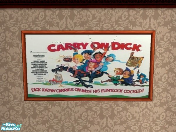 Sims 2 — Carry On Dick by Floog — Here is a maxis suspense picture with a picture of the film Carry On Dick.