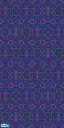 Sims 2 — Oriental Delight Wall 3 by galilea — WALL SET: A bright, bold series of matching walls, carpet, bedding, and