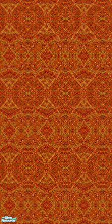 Sims 2 — Oriental Delight Wall 5 by galilea — WALL SET: A bright, bold series of matching walls, carpet, bedding, and