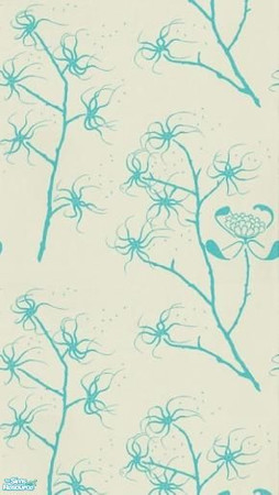 Sims 2 — Hazel Wind by Annabelle0114 — Stylized witch hazel branches in a simple two colour design.