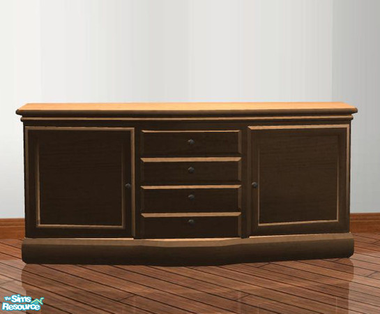 Sims 2 — PB Shayne Dining  - Sideboard recolor Chandler wood by ShinoKCR — 