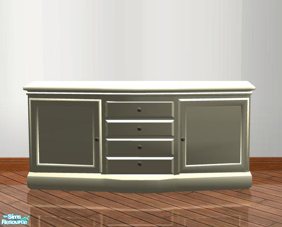 Sims 2 — PB Shayne Dining  - Sideboard recolor cream by ShinoKCR — 