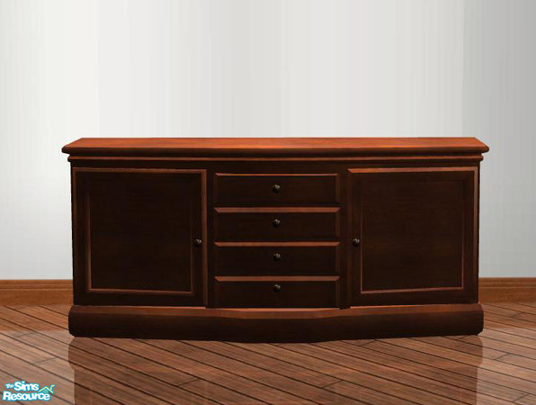 Sims 2 — PB Shayne Dining  - Sideboard recolor brown by ShinoKCR — 