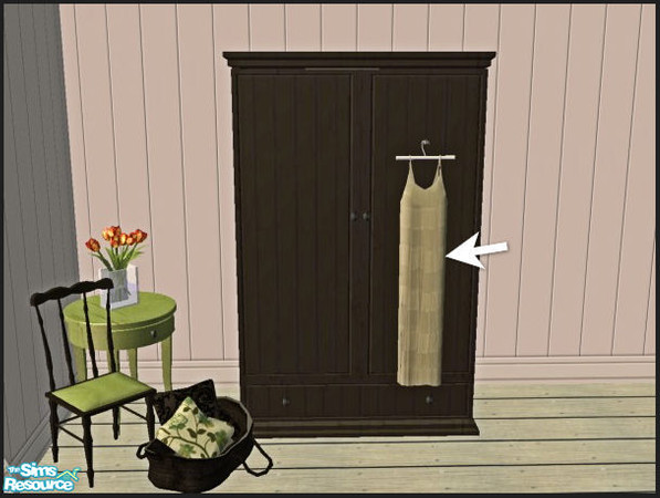 Sims 2 — Simply Styling Bed 7 in Chocolime - Dress by ~Monica~ — Enjoy ;)