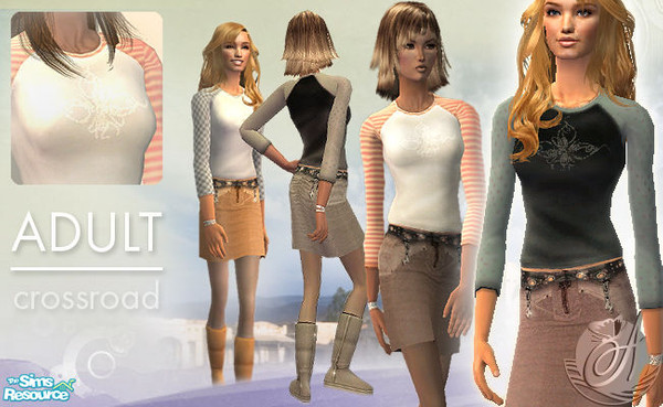 Sims 2 — ADULT crossroad fashion by Atracao — ADULT Version: The outfit which comes up in different pieces is based on a
