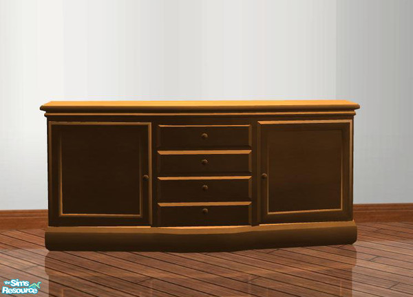 Sims 2 — PB Shayne Dining  - Sideboard recolor Honey by ShinoKCR — 