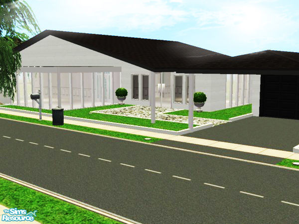 Sims 2 — Modern House 37 by kissme87 — Here is a small modern house . Size of the house 2x3 and cost 23,288 $ . Plant by