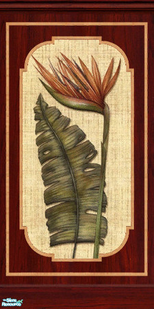 Sims 2 — Victoriana Panelling 5 by TSR Archive — Part of a set of 8 panelled walls with floral inserts. ** TSRAA Member