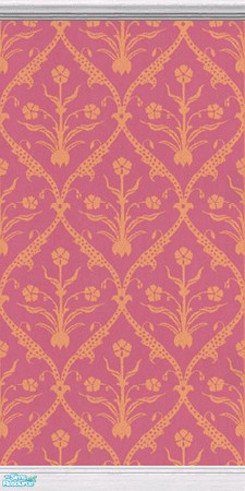 Sims 2 — Hicks Moghul Pink by Merlin_of_Simtonia — Designer Wall Collection