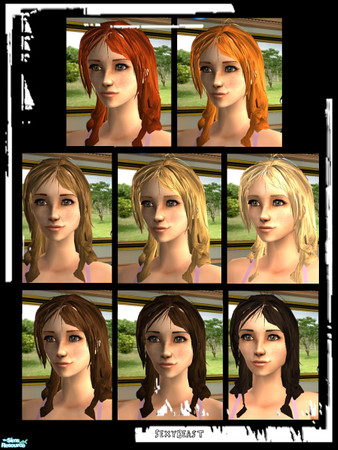 Sims 2 — Sweet Symphony - Mesh Recolors by sexybeast — Realistic and diverse hair recolors for guppy_gabriel's wonderful