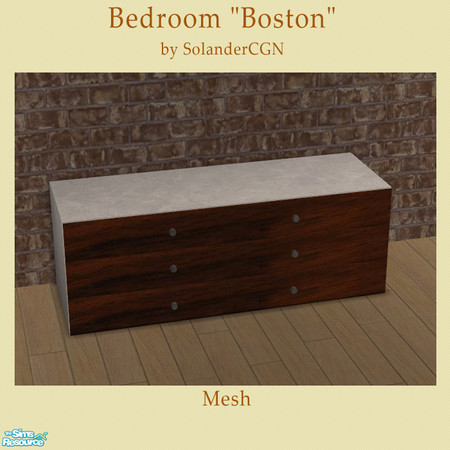 Sims 2 — Bedroom "Boston" - Cabinet by SolanderCGN — Cabinet as part of the "Boston" bedroom. To be