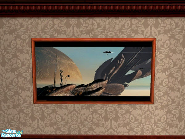 Sims 2 — Digital Art Alien Scene Picture by Floog — Here is a maxis suspense picture with a picture of a Digital Art