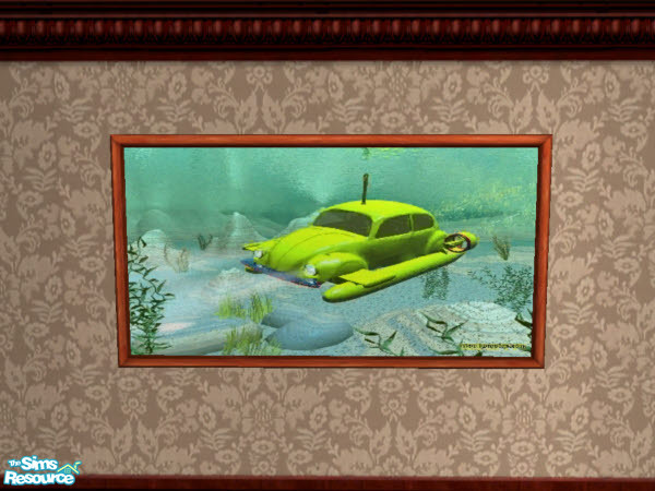 Sims 2 — Digital Art Underwater Car Picture by Floog — Here is a maxis suspense picture with a picture of a Digital Art