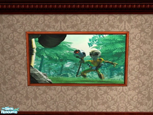 Sims 2 — Digital Art Alien Picture by Floog — Here is a maxis suspense picture with a picture of a Digital Art Alien.
