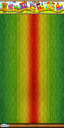 Sims 2 — Rainbow Circus by kryshten2 — A bright fun wall for any child.