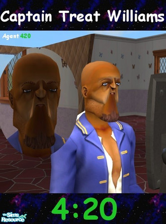 Sims 2 — Captain Treat Williams by Agent420 — Ahoy!, it is Treat Williams the dastardly pirate! Name after the Treat