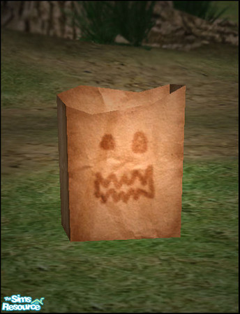Sims 2 — Paper Bag Lights - Face 1 by sim_man123 — Paper Bag Lamp mesh, face 1.