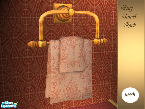 Sims 2 — Burj Towel Rack by senemm — A fancy, extravagant and colorful bath room inspired by Dubai\'s Burj Al Arab - Part