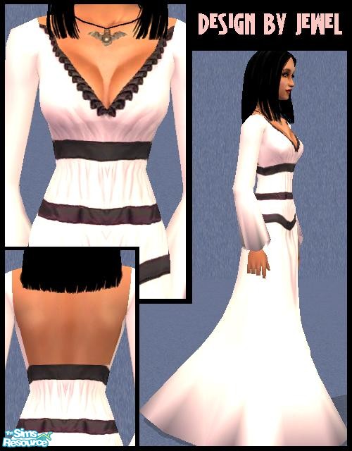The Sims Resource | Lily Munster Gown