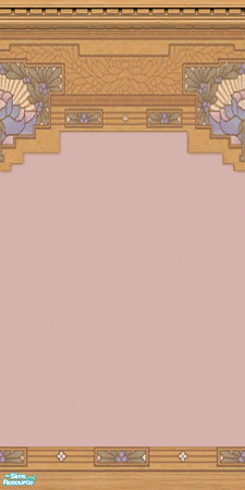 Sims 2 — Arts and Crafts Sunrise by c_literati — Fifteen seamless wall treatments in traditional Arts and Crafts styles