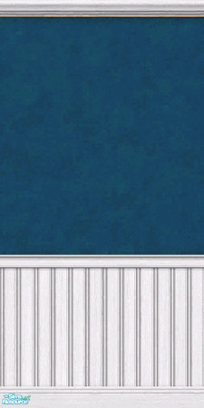 Sims 2 — Denim Finish with Beadboard by Hunny — by Mettrapolis Designs