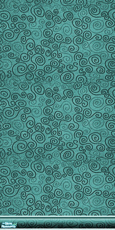 Sims 2 — Esoteric Whimsy Tealz 1 by iwubu — Odd and fanciful. These walls are made to bring out the creative and
