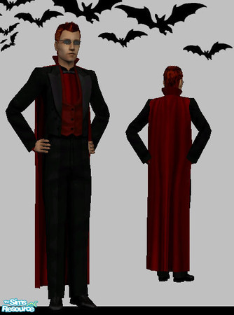 Sims 2 — NSC Vampire Outfit for Men 1 by Neptunesuzy — Your Male Sims will love this Vampire Outfit! Enjoy!