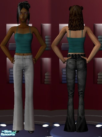 Sims 2 — Monsoon ruched petrol blue cami by law3 — A lovely ruched petrol blue camisole top, based on a top from Monsoon.