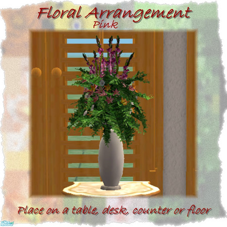 Sims 2 — Fancy Florals-Pink by Dgandy — A beautiful arrangement for your table, counter, desk or even floor. And even