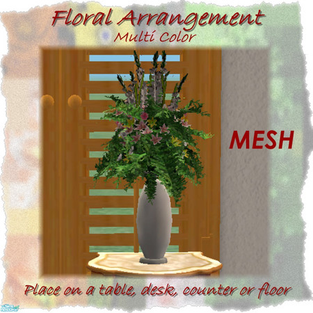 Sims 2 — Fancy Florals-Multi Colors by Dgandy — MESH...A beautiful arrangement for your table, counter, desk or even