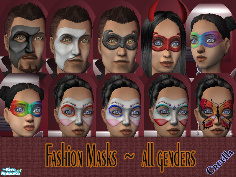The Sims Resource - am_FashionMasks