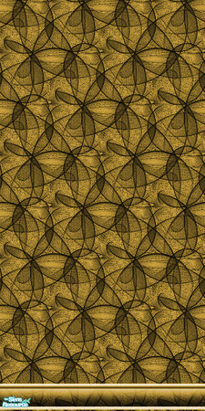 Sims 2 — Esoteric Whimsy Goldenrod 3 by iwubu — Odd and fanciful. These walls are made to bring out the creative and