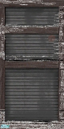 Sims 2 — Abandoned Wall Covering C by galilea — One of three distressed wall coverings for those derelict