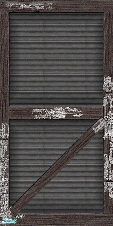 Sims 2 — Abandoned Wall Covering B by galilea — One of three distressed wall coverings for those derelict