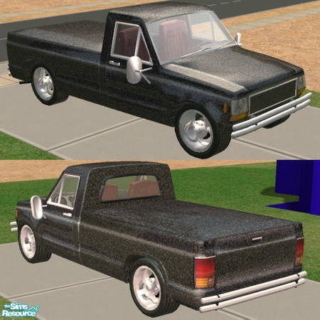 Sims 2 — Cowboy Cadillac Grey Recolor by Dr Pixel — Nobody will mistake your Sims for the gardener when they arrive