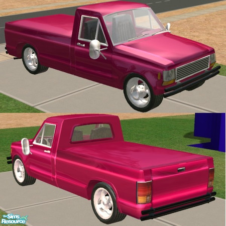 Sims 2 — Cowboy's Cadillac Candy Red Recolor by Dr Pixel — Nobody will mistake your Sims for the gardener when they