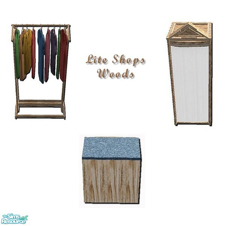 Sims 2 — Lite Shopz Wood by iwubu — A light wood with very bold wood grain, finely polished and ready for use! The newest